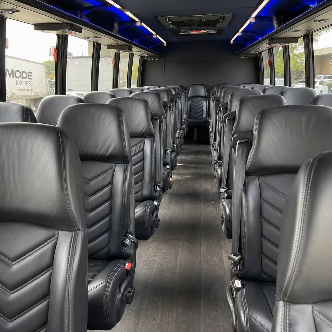 28 passenger minibus inside