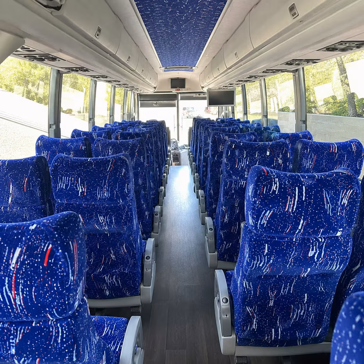 rock hill charter bus interior