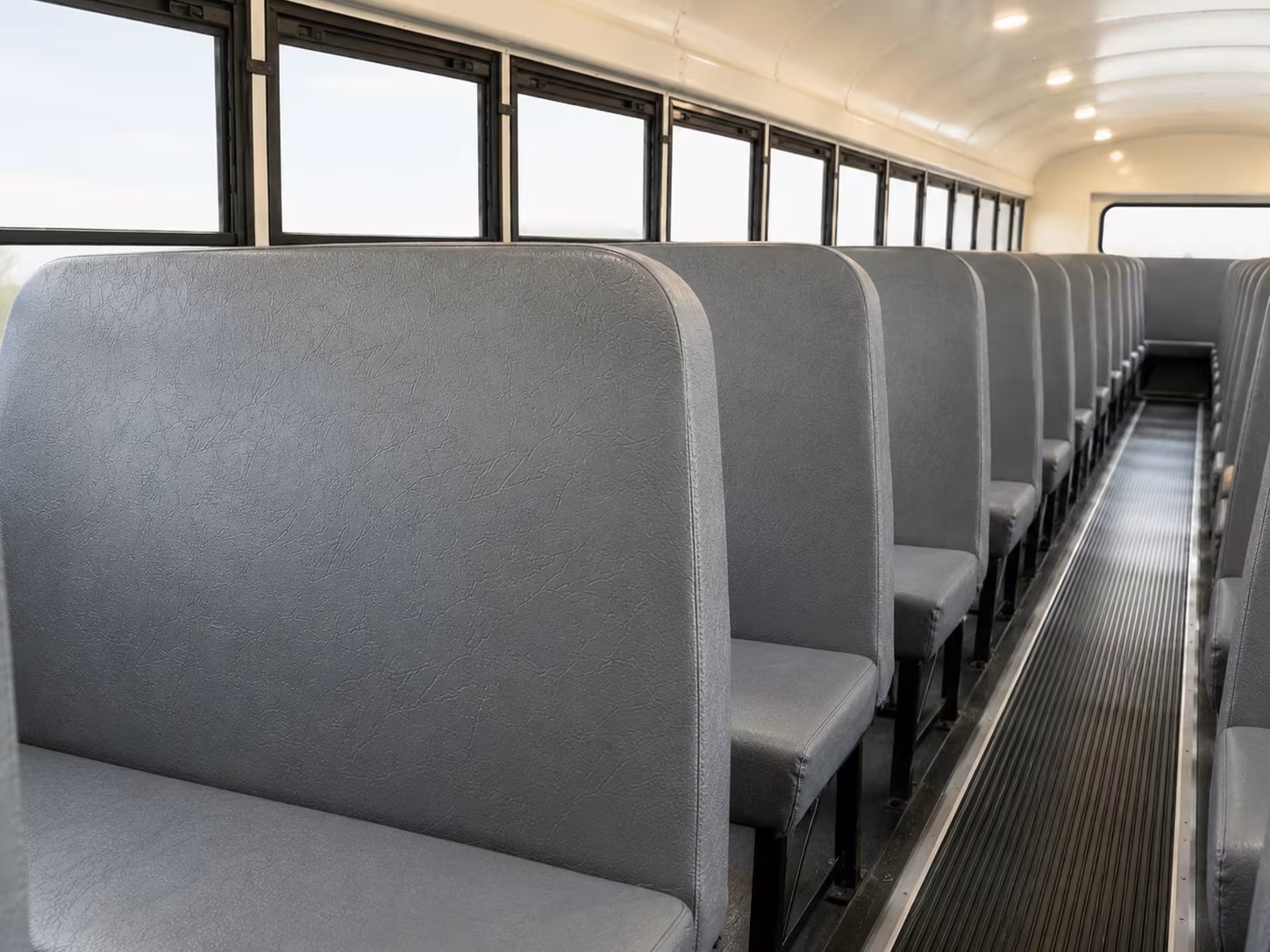 school bus inside